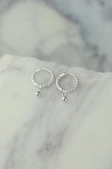 Marinela Silver Hoops