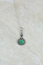 Green Copper Turquoise Pendant