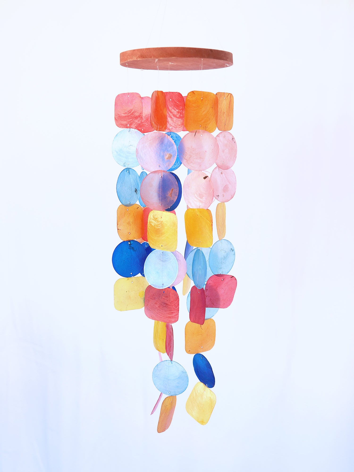 Radiant Rainbow Capiz Windchime