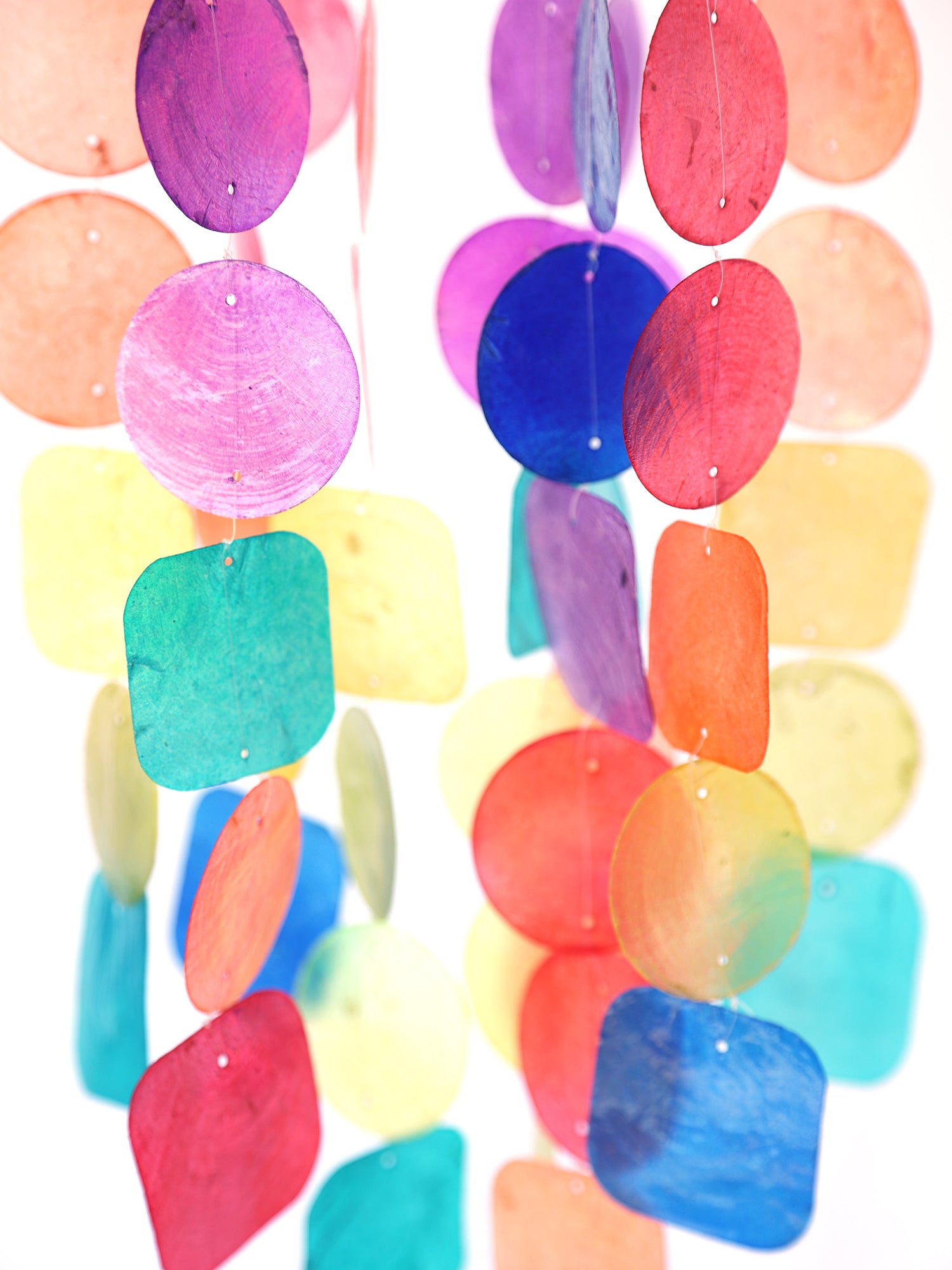 Radiant Rainbow Capiz Windchime