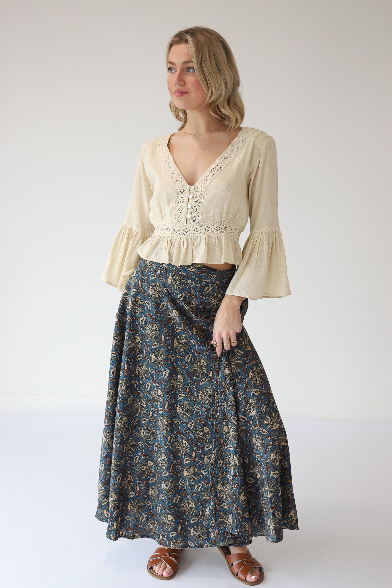 Bagru Wrap Skirt