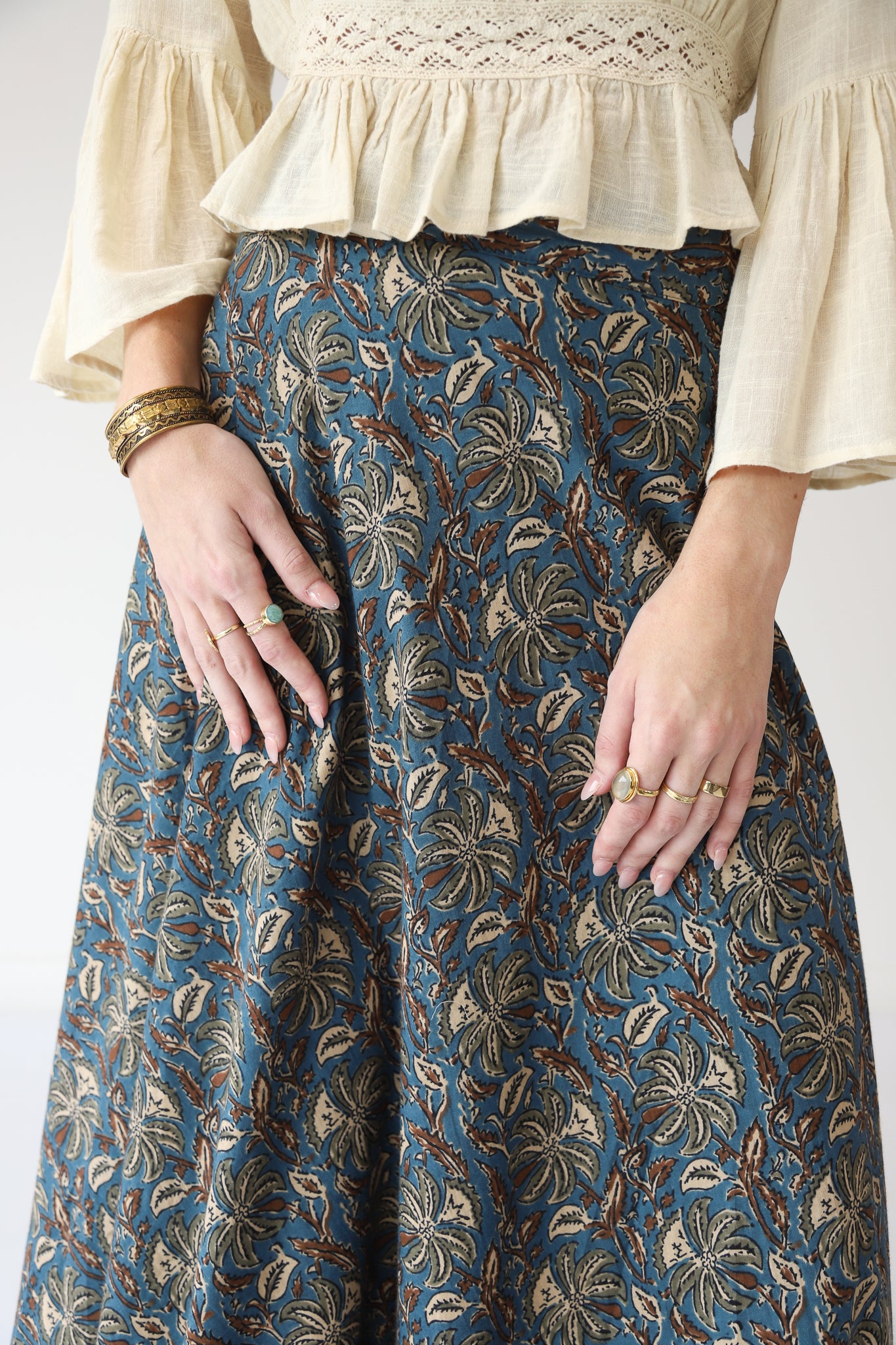 Bagru Wrap Skirt