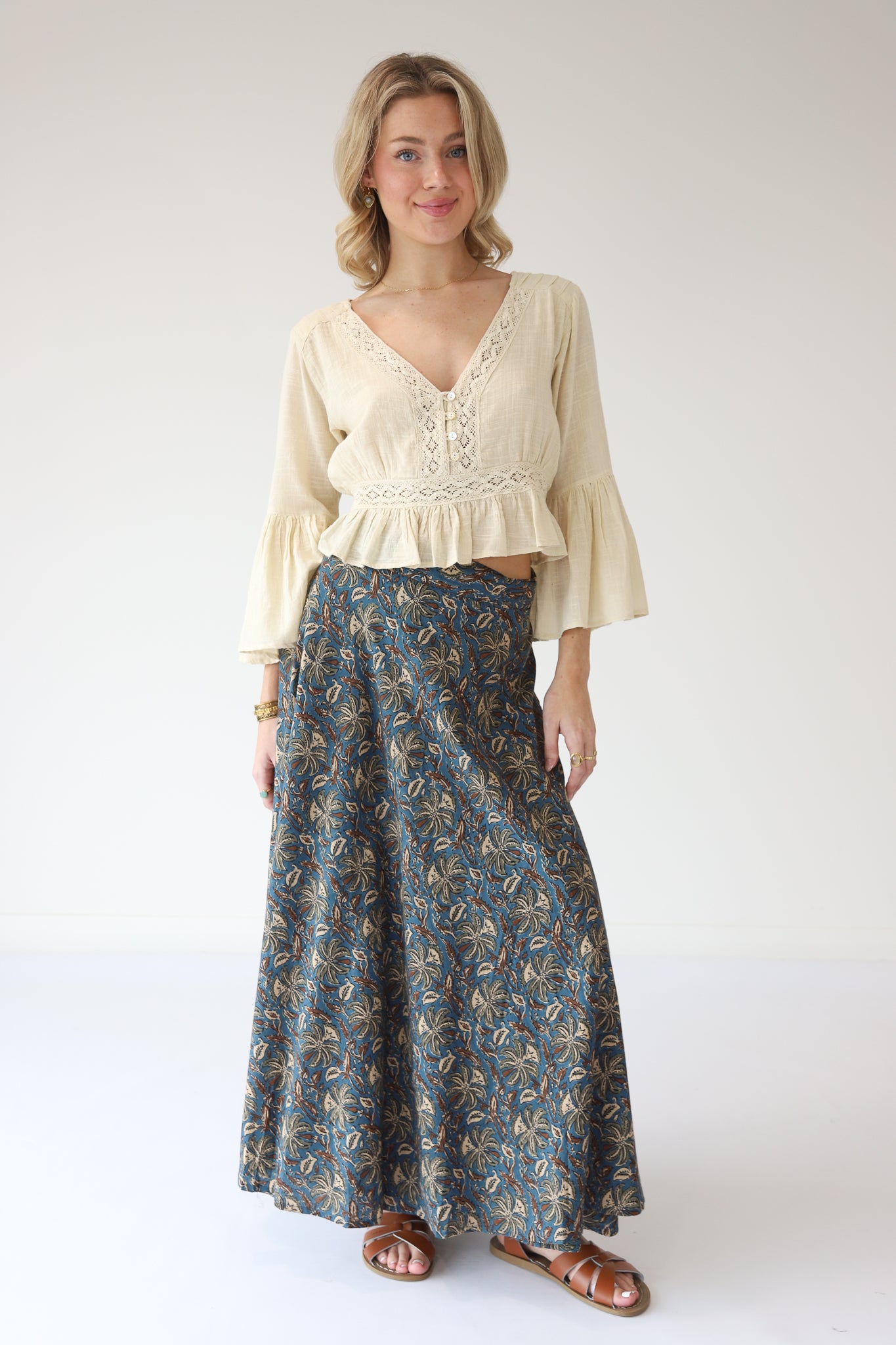 Bagru Wrap Skirt