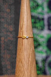 Gold Flower Dot Ring