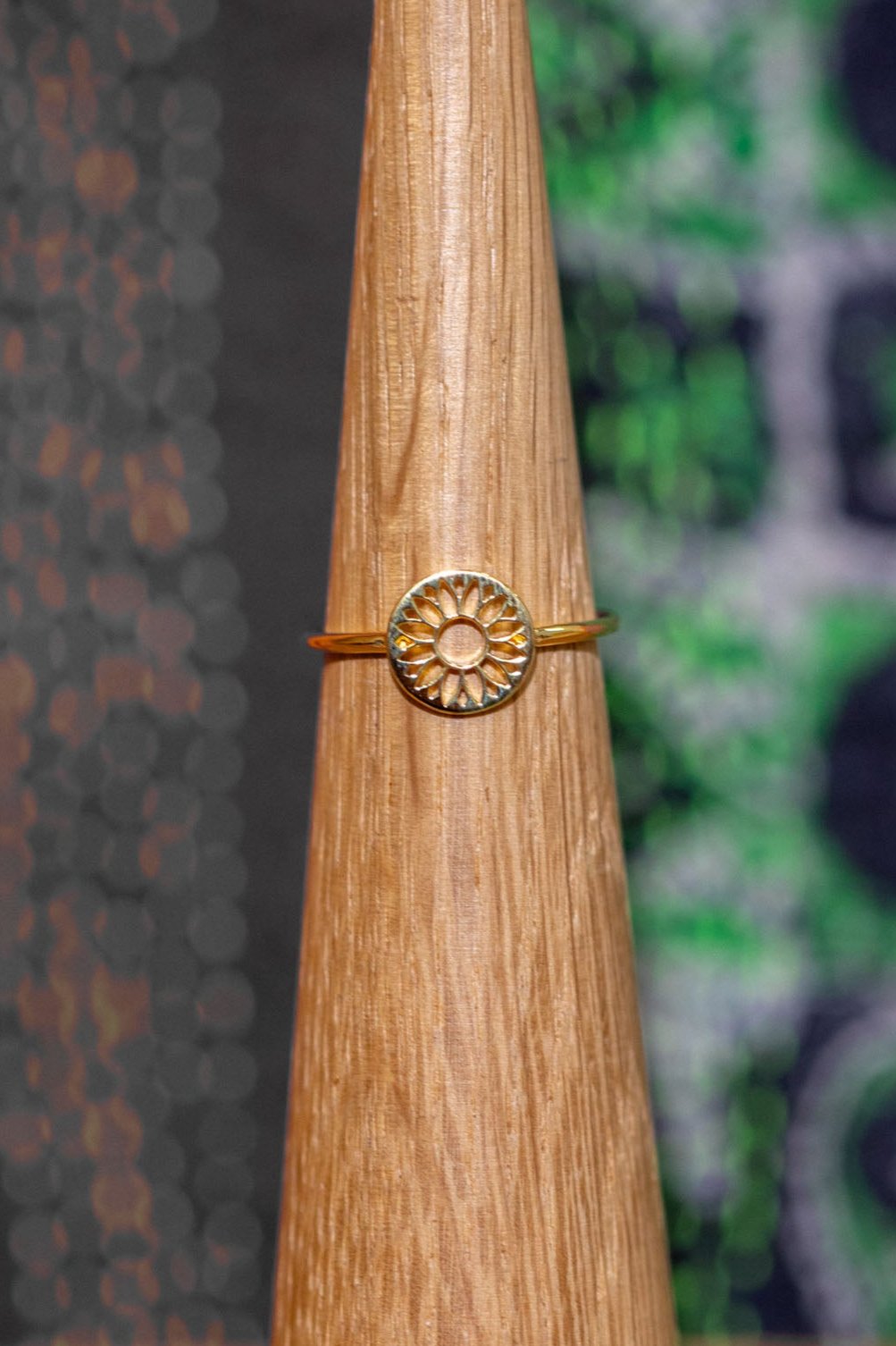 Gold Sunny Flower Ring