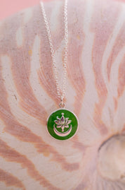 Lotus Crescent Necklace