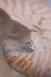Leah Mother of Pearl Turtle Pendant
