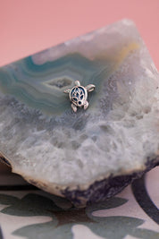 Leah Mother of Pearl Turtle Pendant