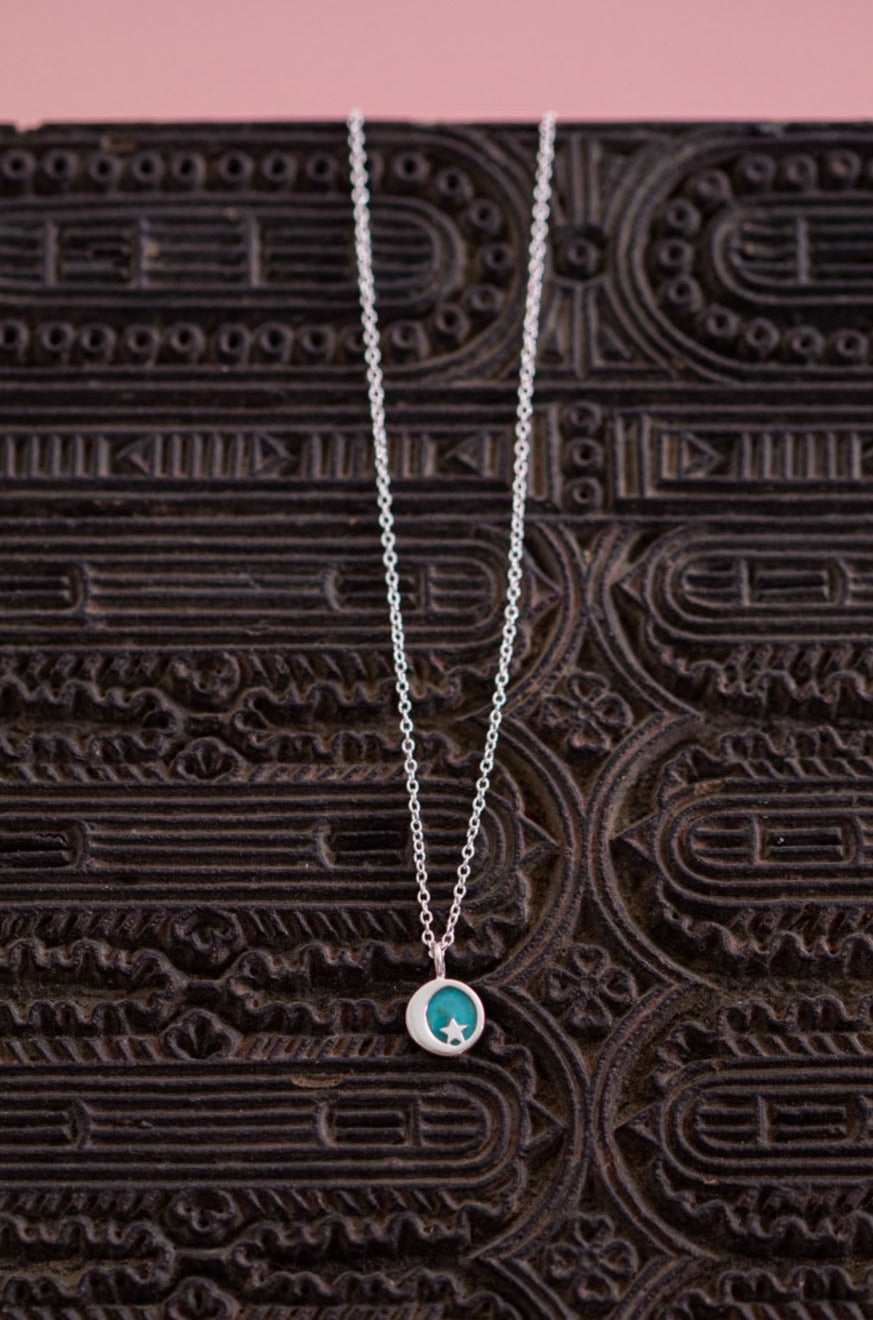 Blue Moon Star Necklace