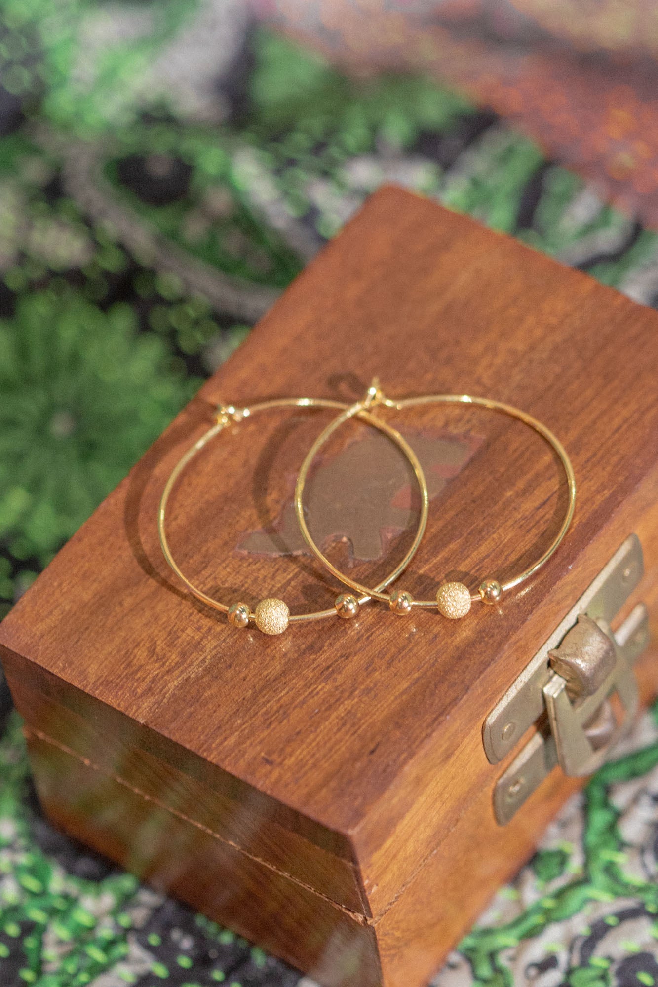 Gold Talia Shimmer Hoops