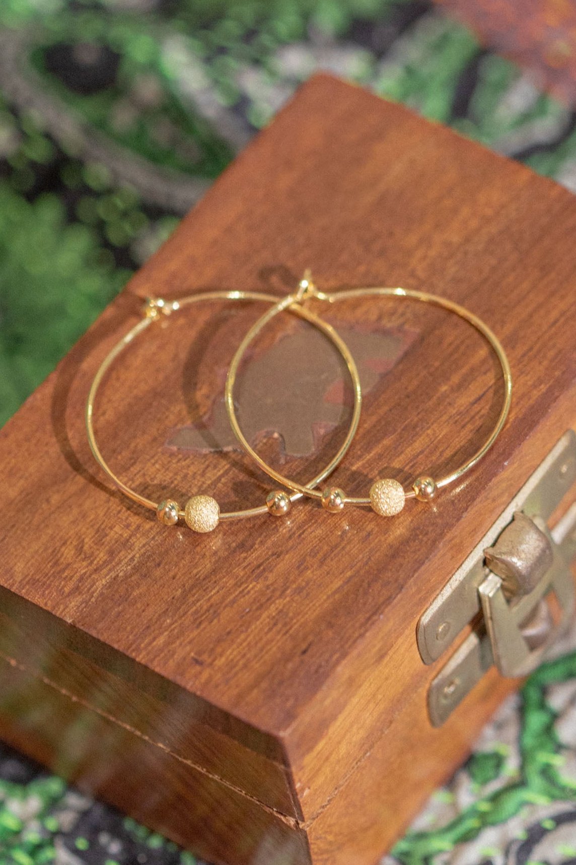 Gold Talia Shimmer Hoops