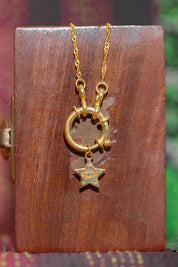 Gold Starry Eye Pendant