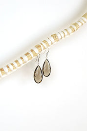 Smokey Quartz Chand Earrings