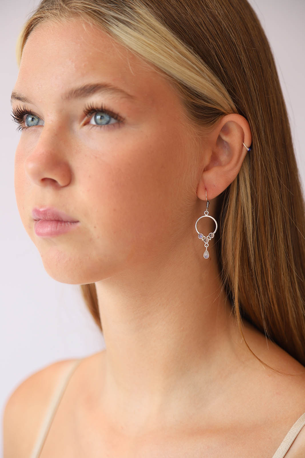 Rainbow Moonstone Suki Earrings