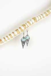 Blue Topaz Regal Earrings