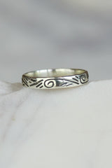 Twig Silver Fine Band