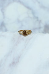 Gold Tigers Eye Cardi Ring