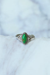 Green Turquoise Yasmin Marquise Ring