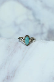 Amazonite Yasmin Marquise Ring