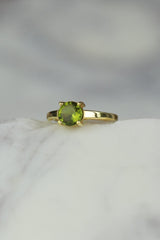 Peridot Gold Agatha Claw Set Ring