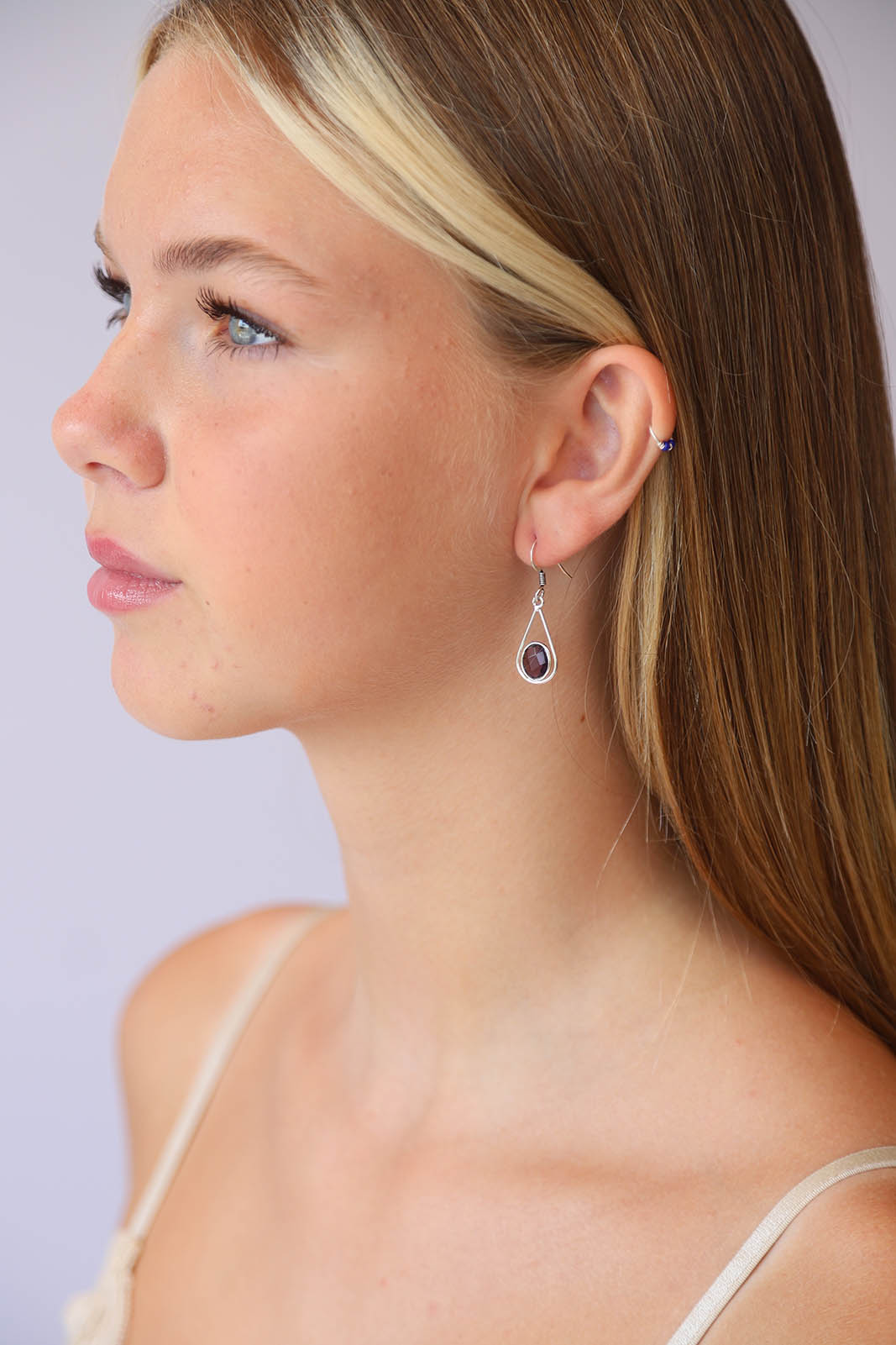 Amethyst Teardrop Earrings