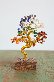 Chakra Gold Crystal Tree