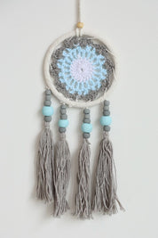 Grey Tassel Macrame Wall Hanging