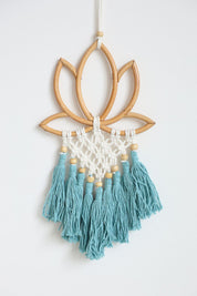 Blue Lotus Macrame Hanging