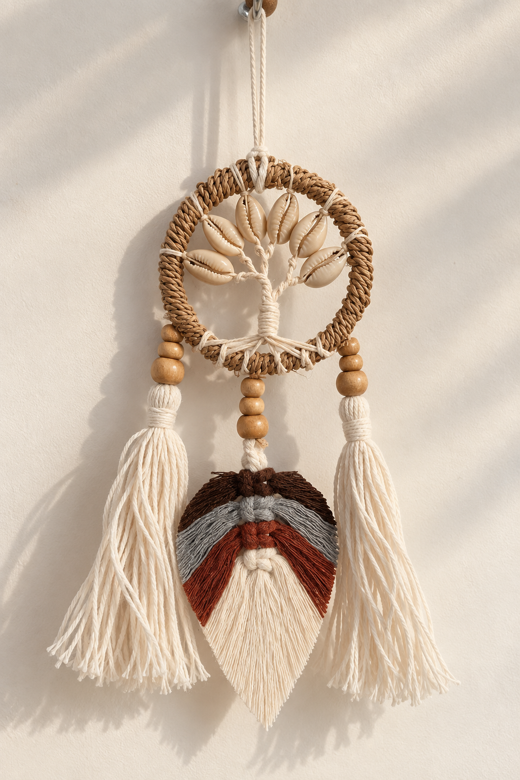 Tree Cowry Leaf Dreamcatcher