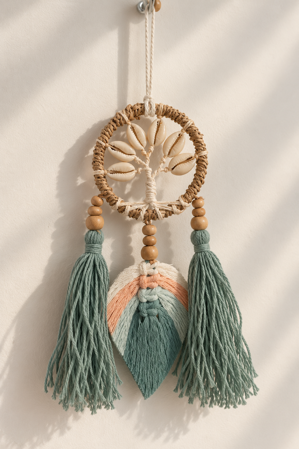 Tree Cowry Leaf Dreamcatcher