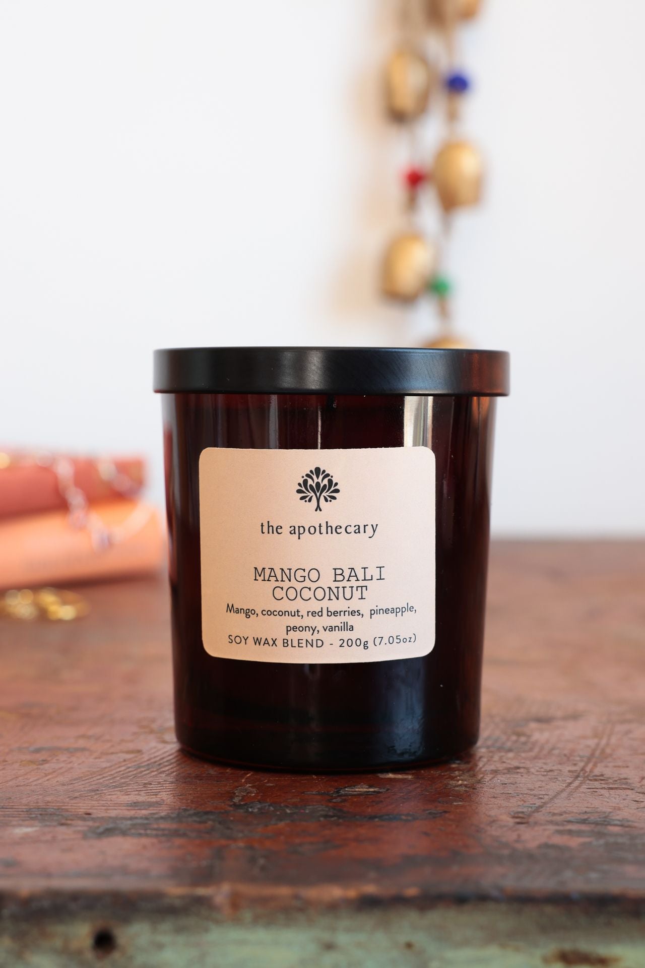 Mango Bali Coconut Amber Glass Candle