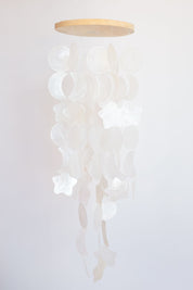 White Celestial Capiz Shell Windchime