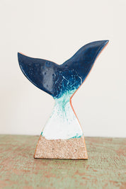 Resin Wooden Whale Tail