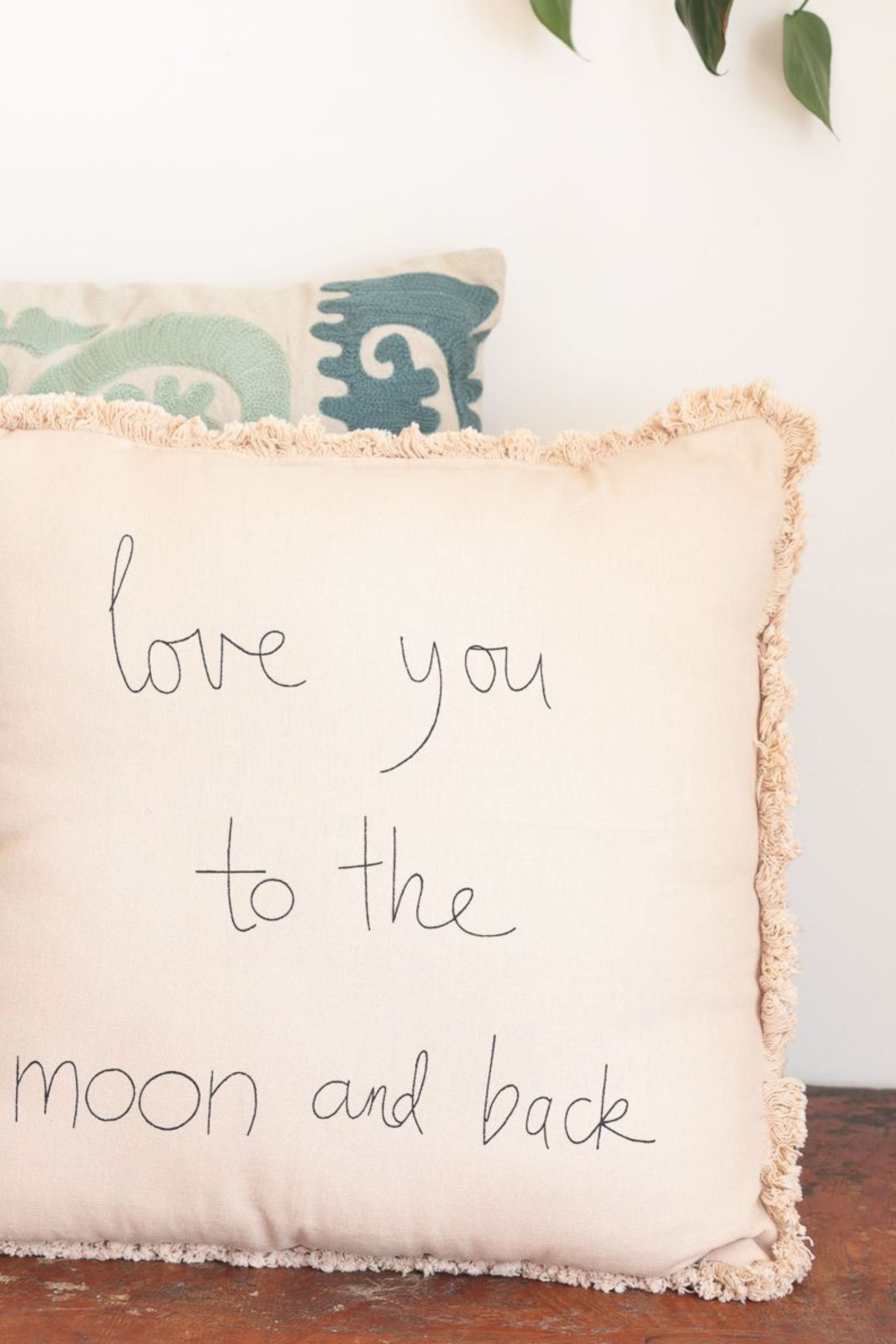 Love You to the Moon and Back Cream Cushion