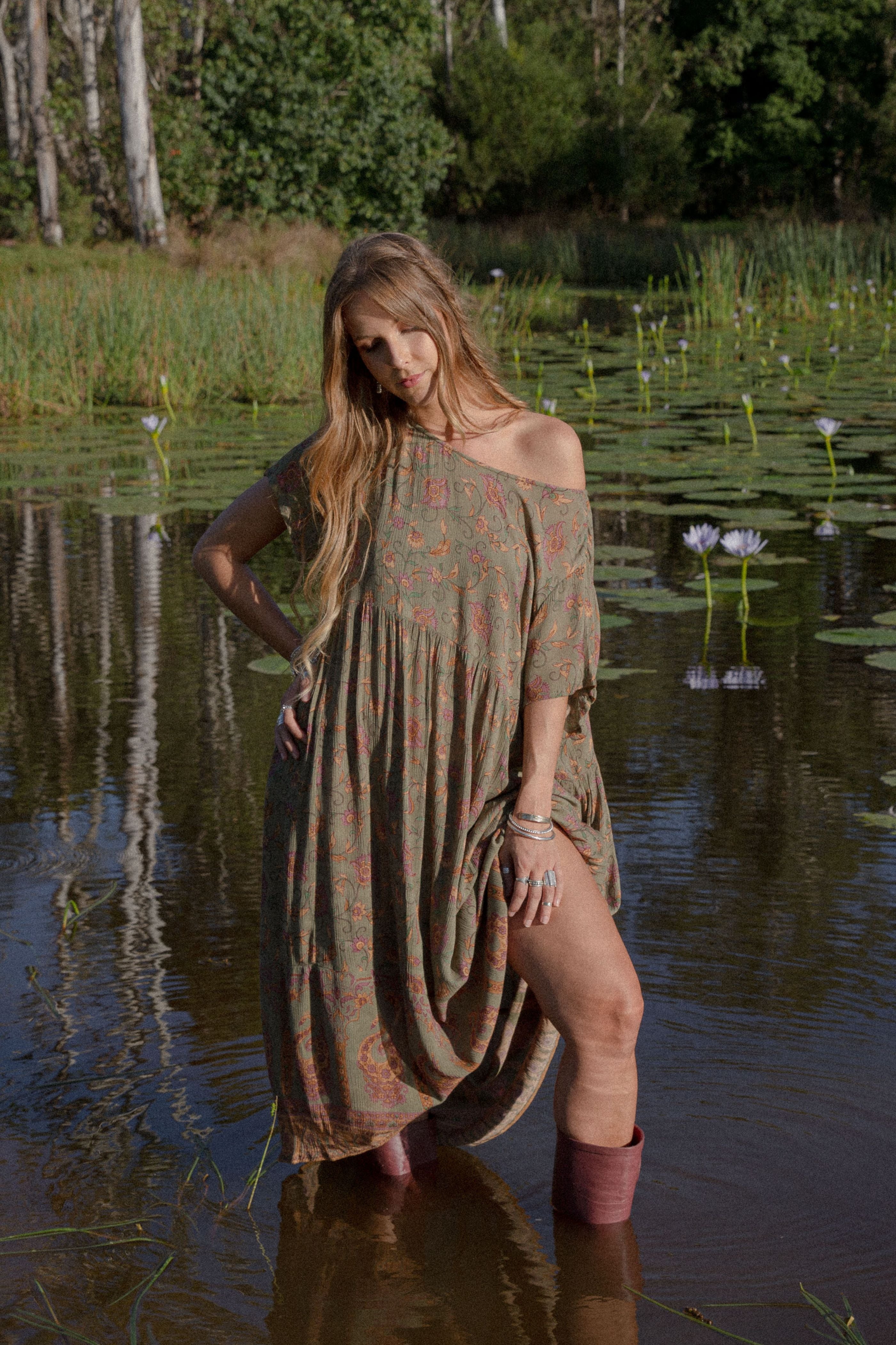 Scattered Flower Dress