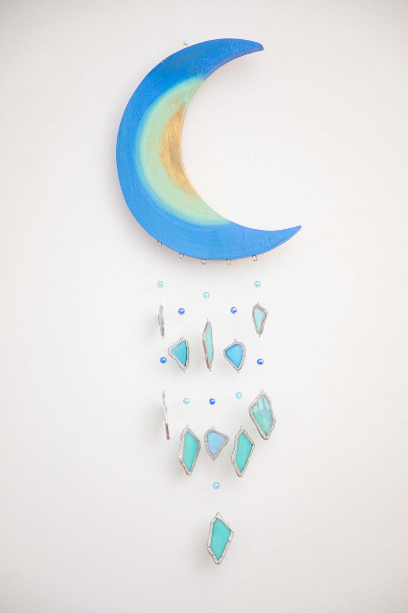 Wooden Moon Hanging