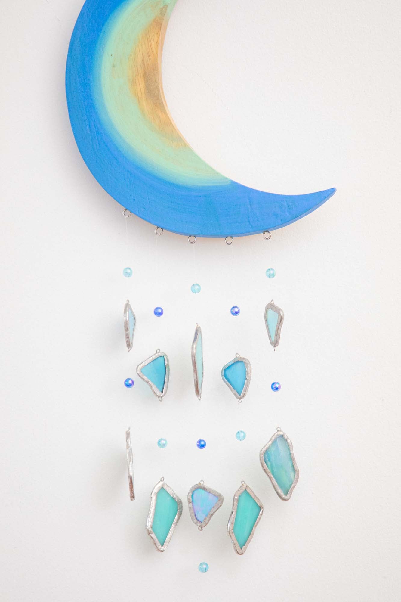 Wooden Moon Hanging