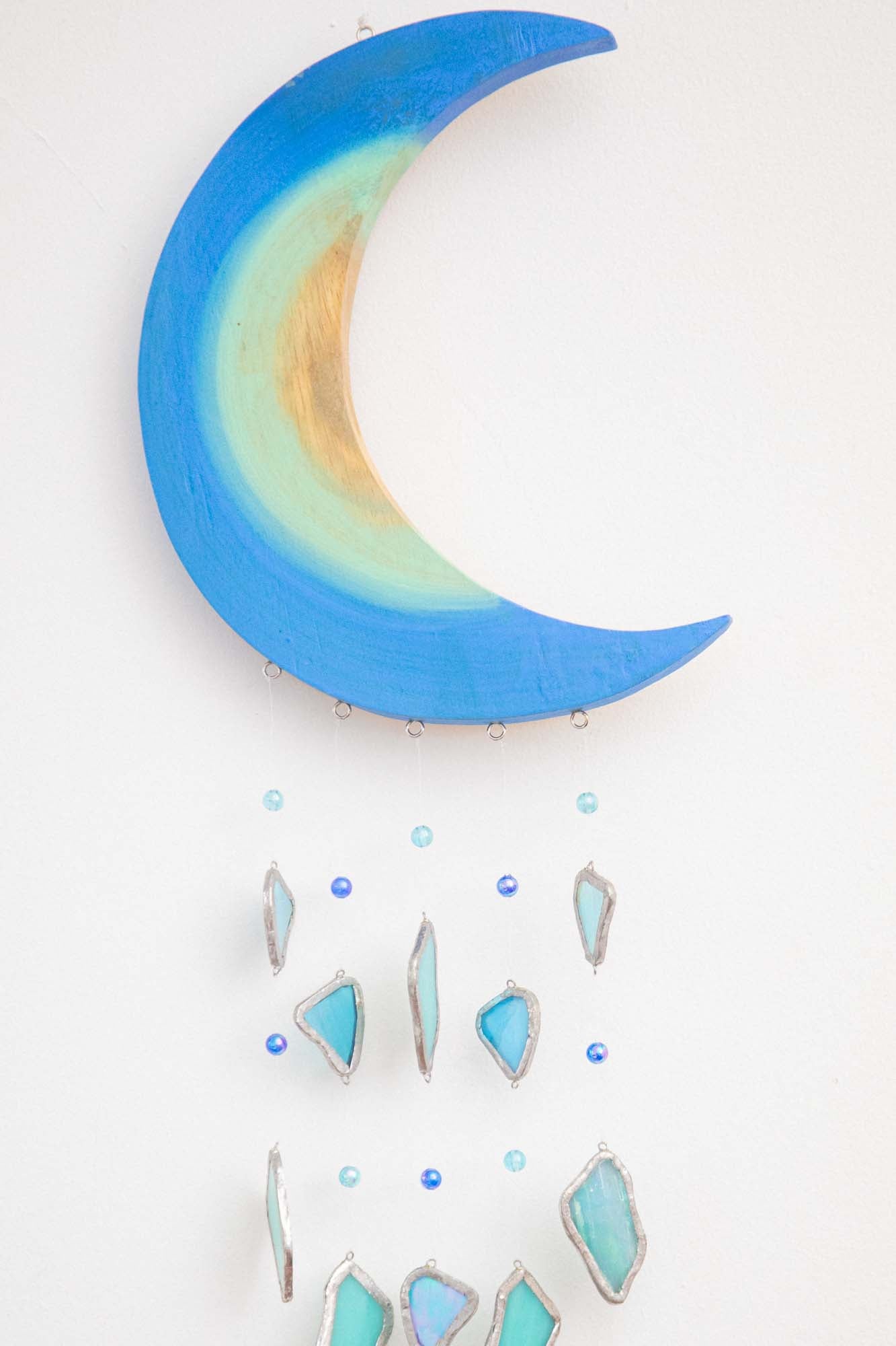 Wooden Moon Hanging