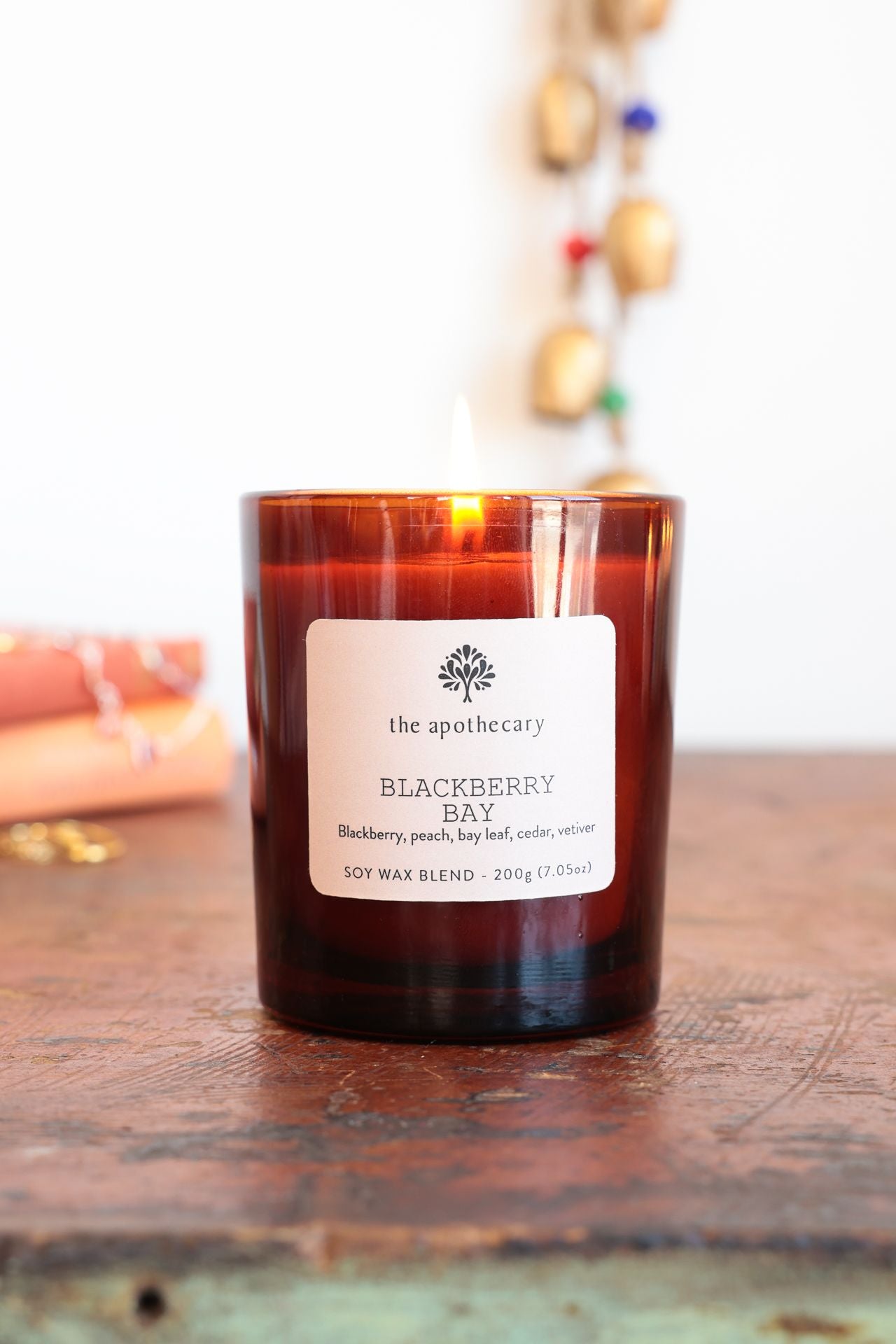 Blackberry Bay Amber Glass Candle