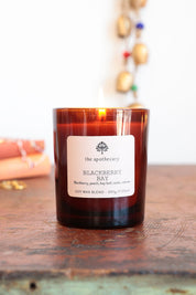 Blackberry Bay Amber Glass Candle