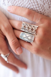 Etched Rectangle Ring