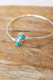 Turquoise Fine Wrap Bracelet