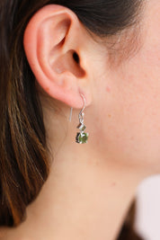 Azalia Peridot Double Drop Earrings