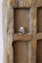 Dragonfly Luck Ring Amethyst