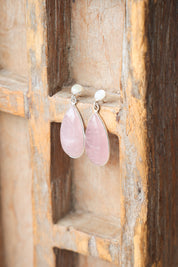 Clarice Rose Quartz Drops