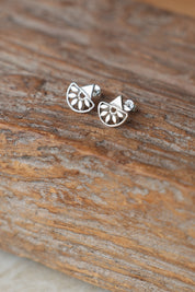 Lanni Semi Circle Studs