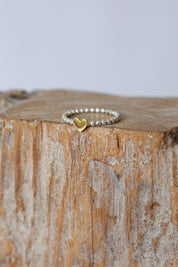 Gold Heart Seed Ring