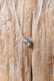 Labradorite Luminary Teardrop Necklace