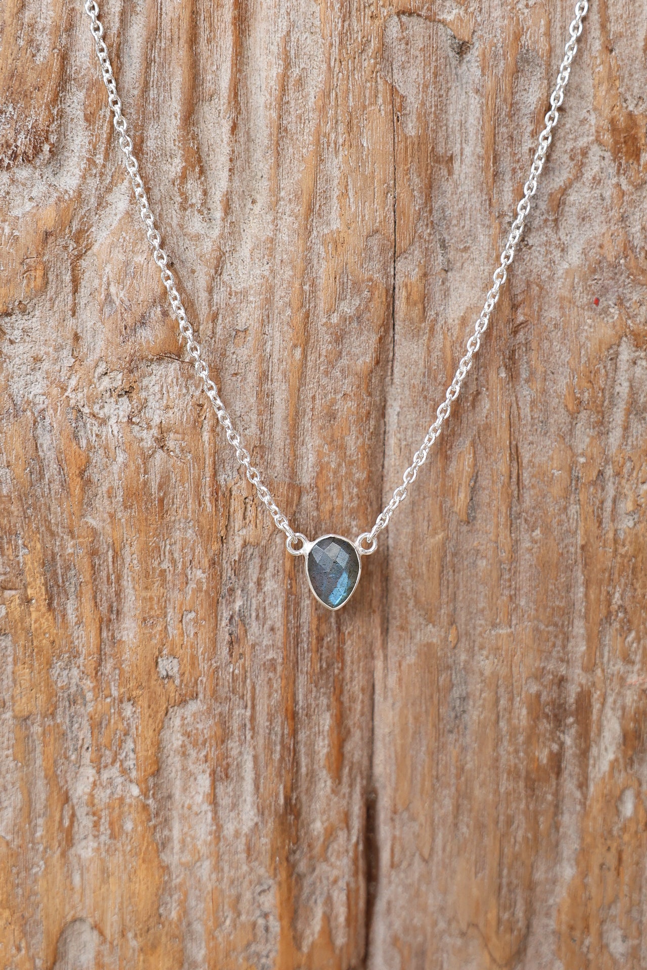 Labradorite Luminary Teardrop Necklace