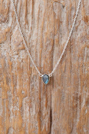 Labradorite Luminary Teardrop Necklace
